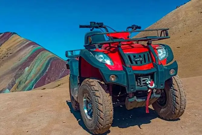Rainbow Mountain Vinicunca and Red Valley on ATV